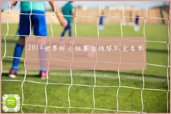 2014世界杯小组赛出线球队全名单
