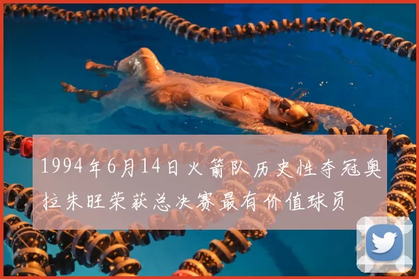 1994年6月14日火箭队历史性夺冠奥拉朱旺荣获总决赛最有价值球员
