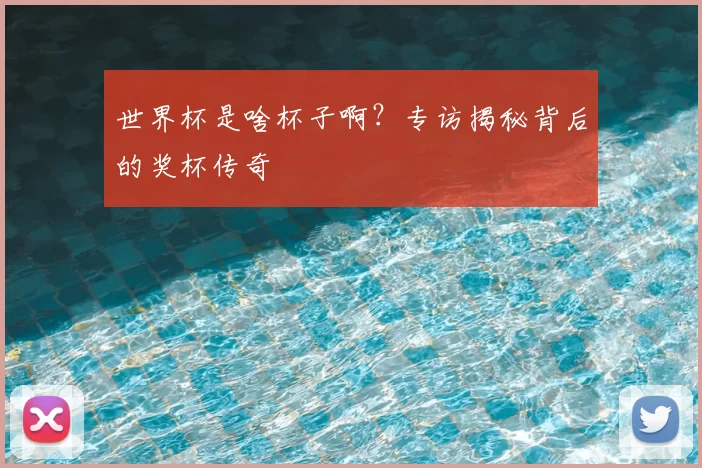 世界杯是啥杯子啊？专访揭秘背后的奖杯传奇