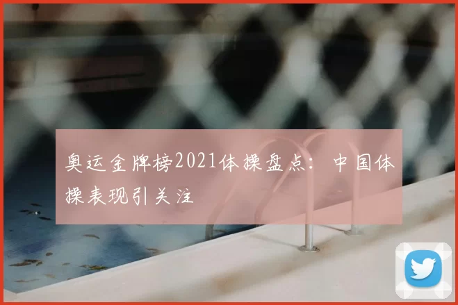 奥运金牌榜2021体操盘点：中国体操表现引关注